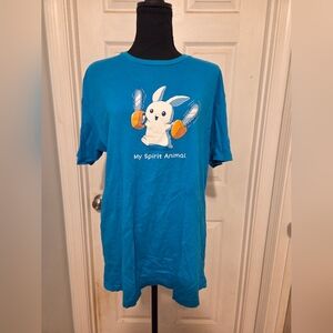 Blue Graphic Short Sleeve Tee